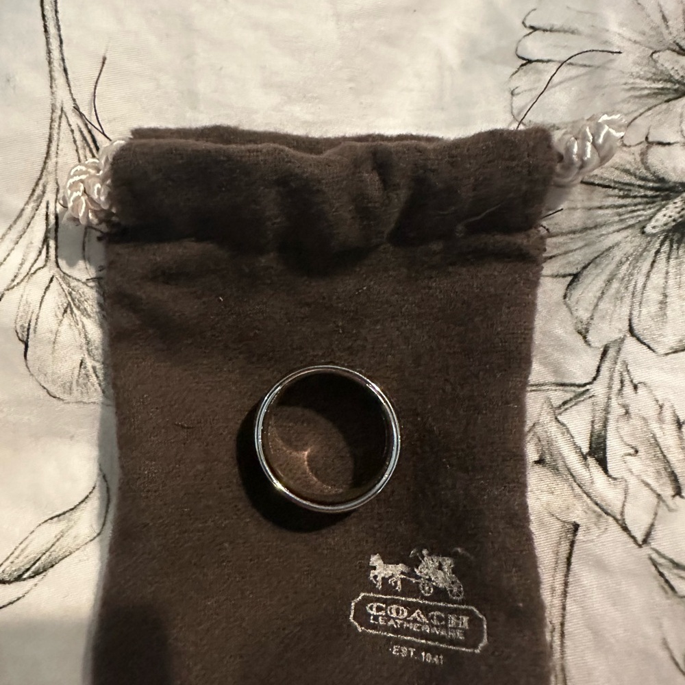 Coach Silver Intricate Jewelry Ring - Picture 3 of 4
